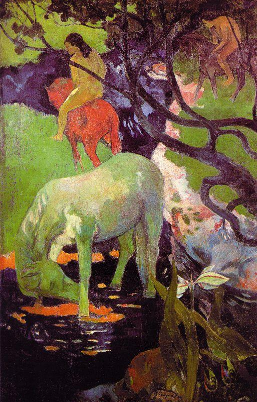Paul Gauguin The White Horse r oil painting image